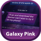 GO SMS Pro Pink Galaxy icône