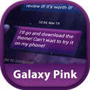 GO SMS Pro Pink Galaxy APK