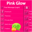 GO SMS Pink Glow
