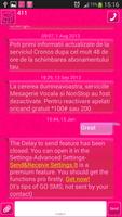 GO SMS Pink Glow capture d'écran 2