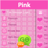 GO SMS Pink icône