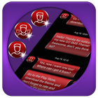 Red SMS Theme-icoon