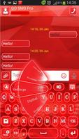GO SMS Red Neon Screenshot 2