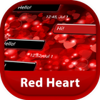 GO SMS Pro Coração Vermelho ícone