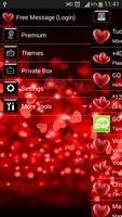 GO SMS Pro Red Heart screenshot 1