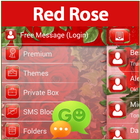 GO SMS Red Rose icône