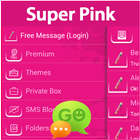 GO SMS Super Pink icône
