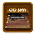 Caramel fractal SMS Art ikon