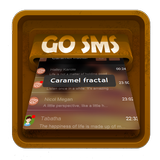Caramel fractal SMS Art icône