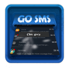 Gris elegante SMS Art icono