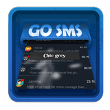 Chic grey SMS Art icône