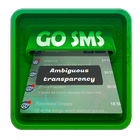 Ambiguous transparency SMS Art icon