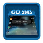 Vista estrangeiro SMS Arte ícone
