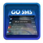 Dominó azul SMS Art icono