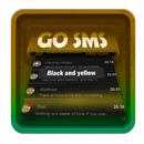 Negro y amarillo SMS Art APK