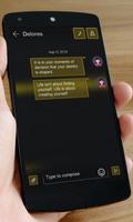 काला और पीला SMS कला स्क्रीनशॉट 1