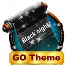 Black night SMS نسق أيقونة