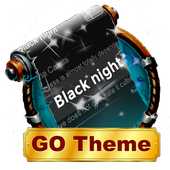 Black night SMS Layout icône