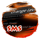 Orange lava S.M.S. Skin icône
