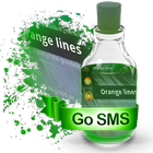 Orange lines S.M.S. Skin icône