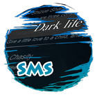 Vida escura S.M.S. Pele ícone