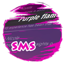 Purple flame S.M.S. Skin APK