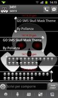 GO SMS Skull Gas Mask Plakat