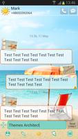 Summer Beach Theme for GO SMS capture d'écran 1