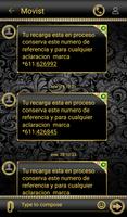 THEME FOR GO SMS GOLD DIAMONDS screenshot 3