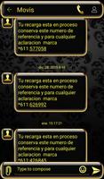 THEME FOR GO SMS GOLD GLASS screenshot 3