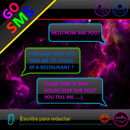 THEME GO SMS DARK SPACE COLORS APK