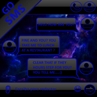 THEME GO SMS DARK SPACE BLUE icon