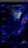 THEME GO SMS DARK SPACE BLUE screenshot 2