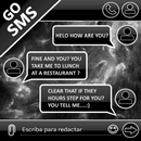 THEME GO SMS DARK SPACE BLACK APK
