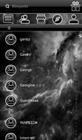 THEME GO SMS DARK SPACE BLACK screenshot 3
