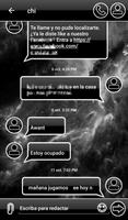 THEME GO SMS DARK SPACE BLACK poster