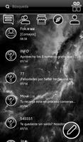 THEME GO SMS DARK SPACE BLACK screenshot 2