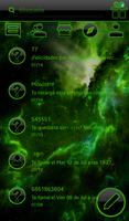 THEME GO SMS DARK SPACE GREEN screenshot 2