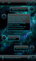 THEME GO SMS DARK SPACE HOLO poster