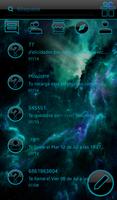 THEME GO SMS DARK SPACE HOLO screenshot 2