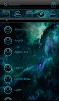 THEME GO SMS DARK SPACE HOLO screenshot 3