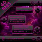 THEME GO SMS DARK SPACE PINK icon