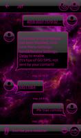 THEME GO SMS DARK SPACE PINK poster
