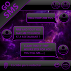 THEME GO SMS DARK SPACE PURPLE icon