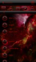 THEME GO SMS DARK SPACE RED screenshot 3