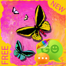 APK Theme Butterfly for GO SMS