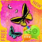 Theme Butterfly for GO SMS icône