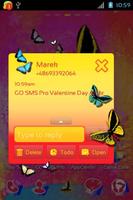 Theme Butterfly for GO SMS capture d'écran 3