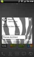 Zebra Theme for GO SMS Pro Affiche