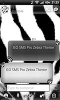 Zebra Theme for GO SMS Pro capture d'écran 2